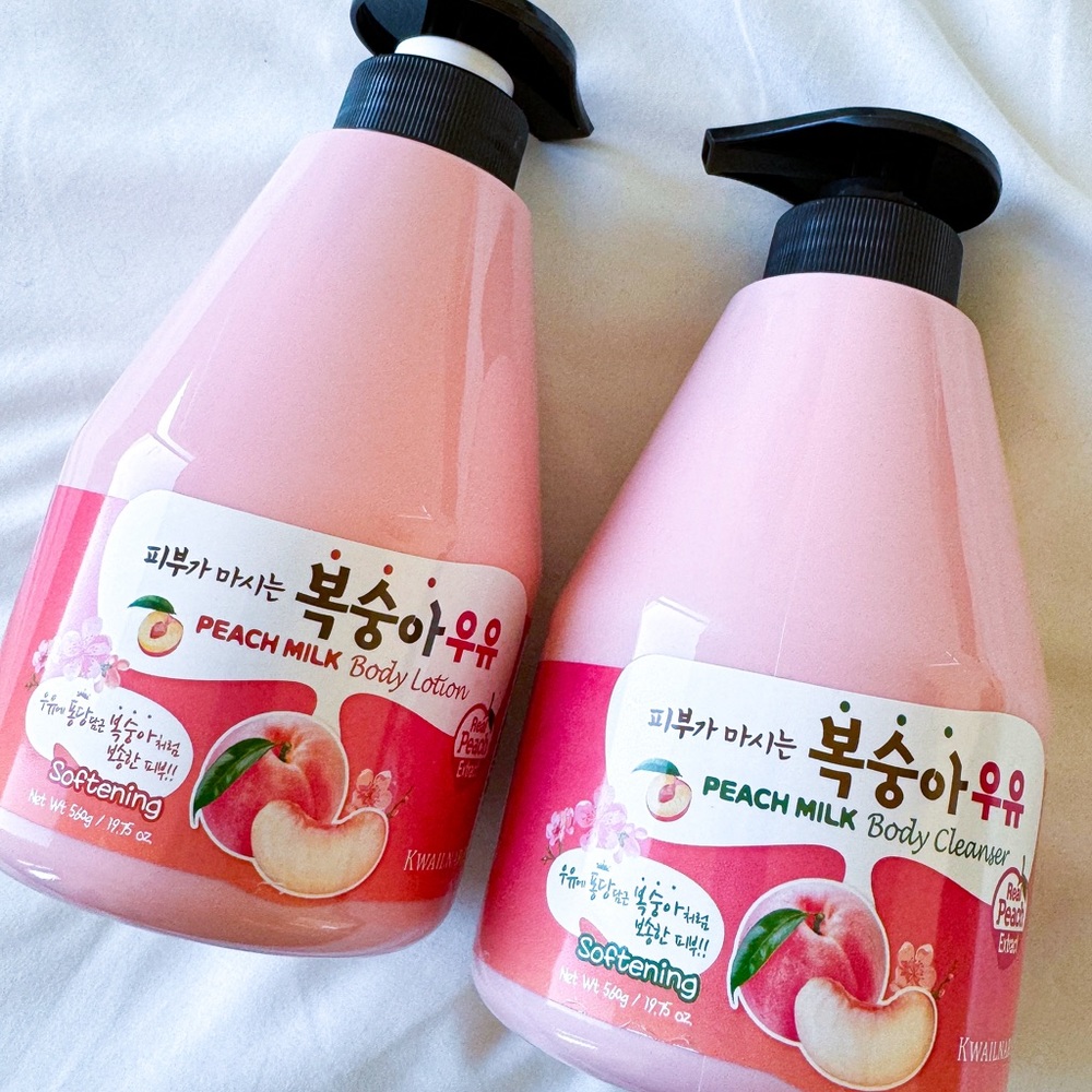 NEW Kwailnara Peach Milk Body Set